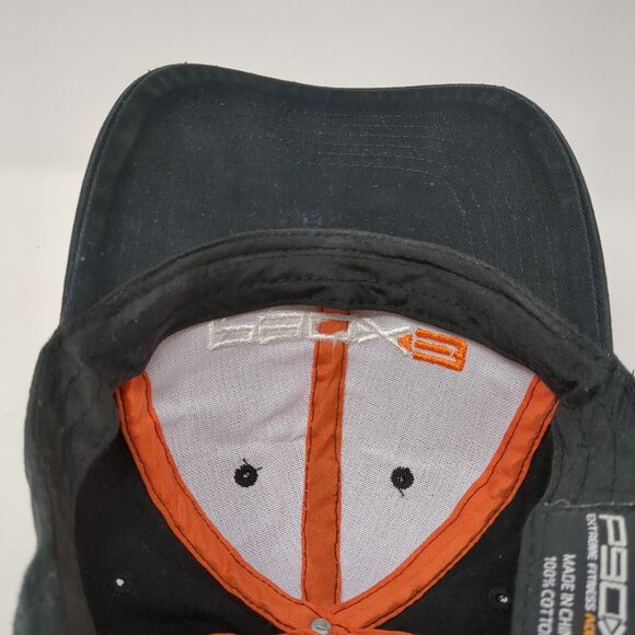 P90X3 Strapback Hat Black One Size Adjustable Embroidered 6 Panel Cotton - Picture 7 of 9